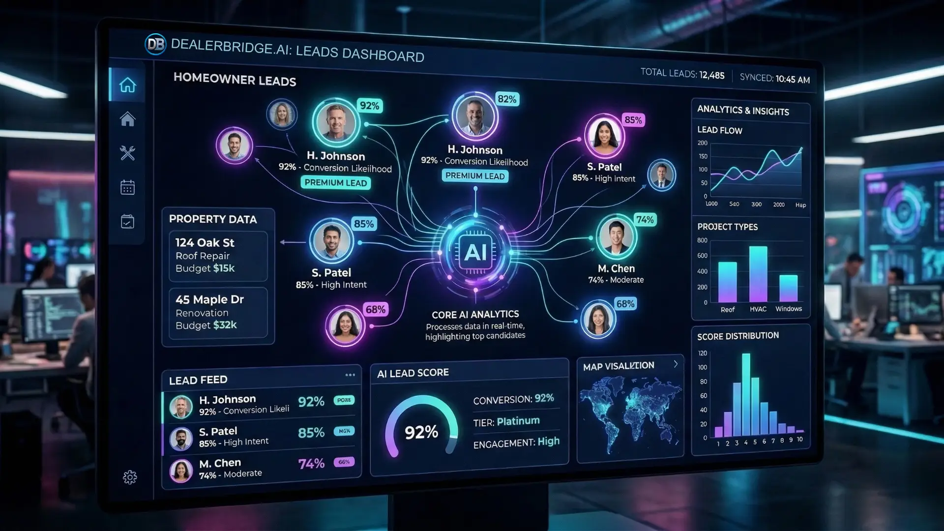 DealerBridge AI Leads Dashboard