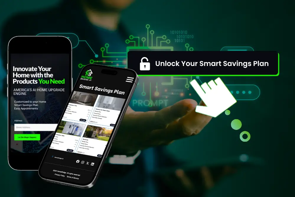 digitial concept of pressing a button to unlock your smart savings plan